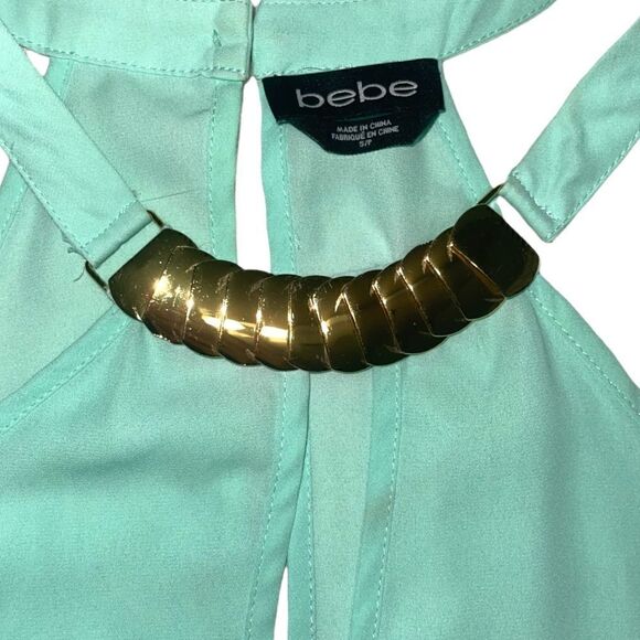 Bebe blue halter top - Picture 3 of 3